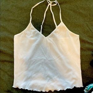White cropped tank